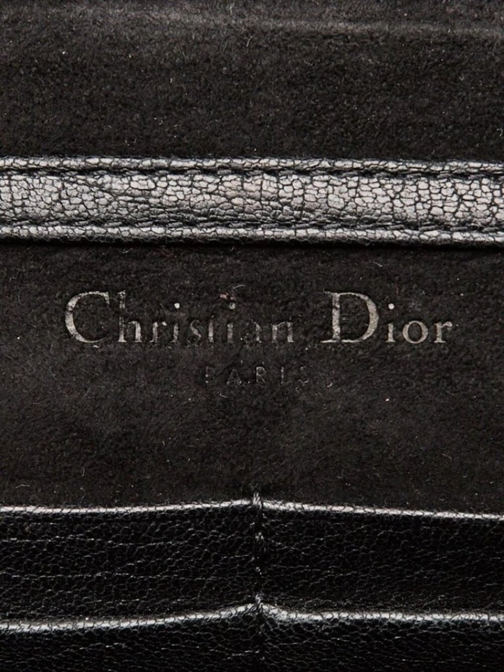 Christian Dior Black Pebbled Calfskin Leather J'ADIOR Wallet on Chain Clutch Bag - Picture 5 of 11